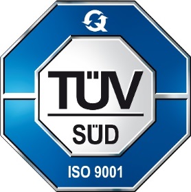 Sunrise wurde vom TÜV nach ISO9001 zertifiziert